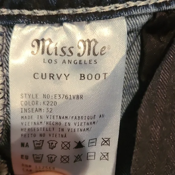 Miss Me Dark Blue Boot Cut Jeans - Picture 7 of 14